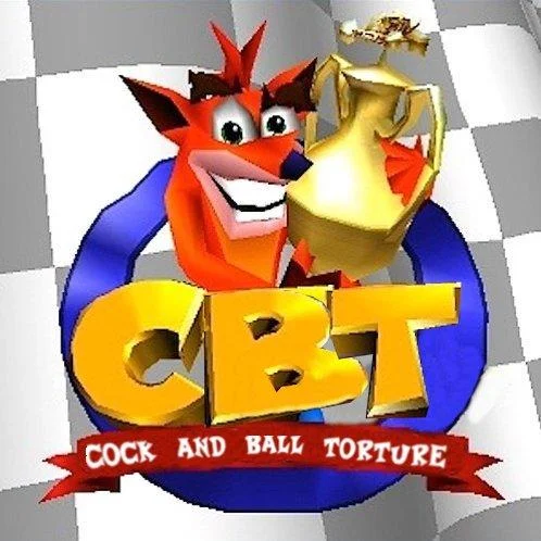 The square variant of the popular Crash Bandicoot CBT parody image.