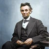 Lincoln presidential portrait colorized.