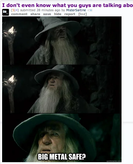 Confused Gandalf