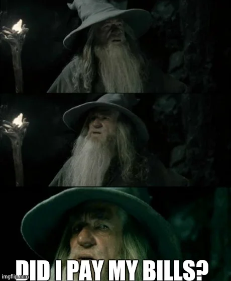 Confused Gandalf