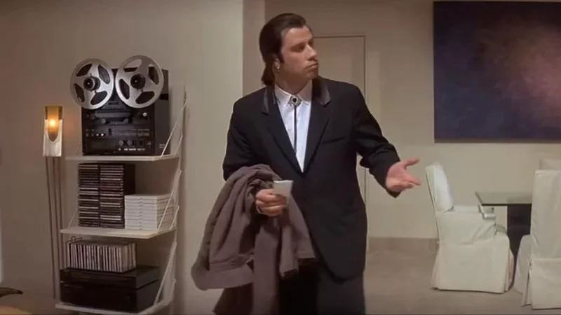 The primary Confused Travolta meme image.