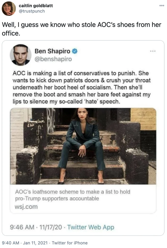 Discovering the shoe thief narrative.