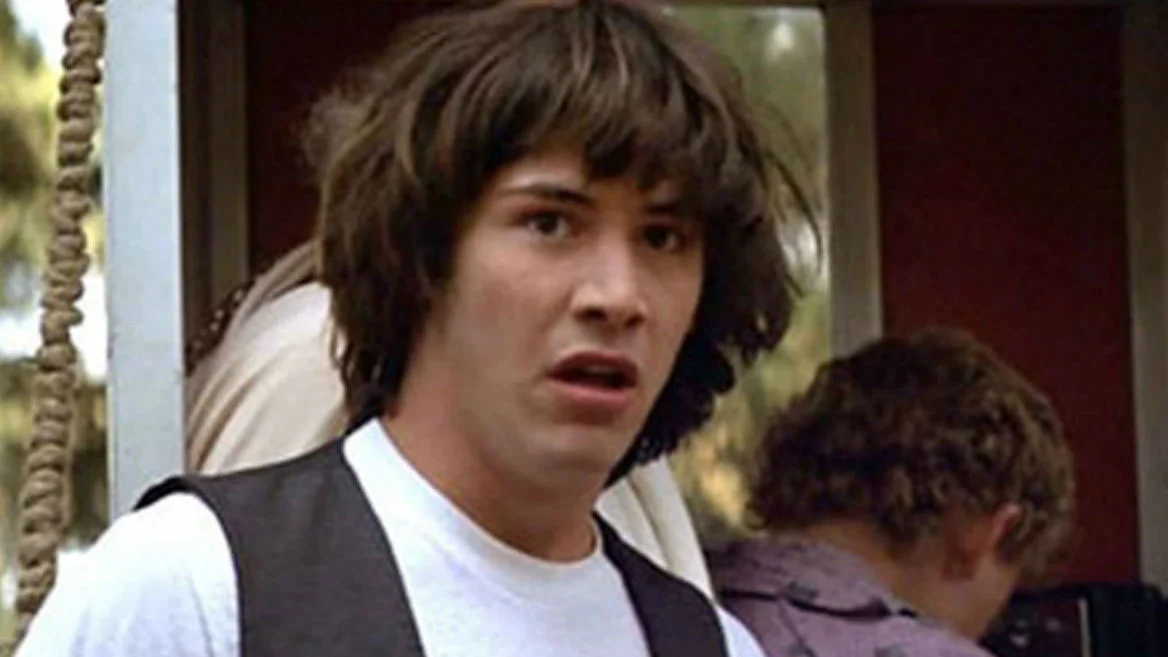 The original Conspiracy Keanu source image from Bill & Ted's.