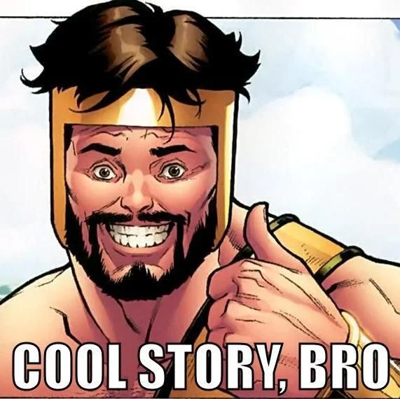 The original Cool Story Bro cartoon character template.