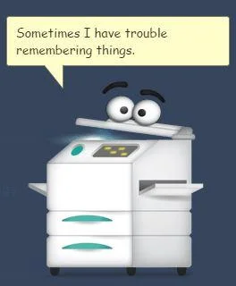 Coppy relates about memory problems and forgetting.