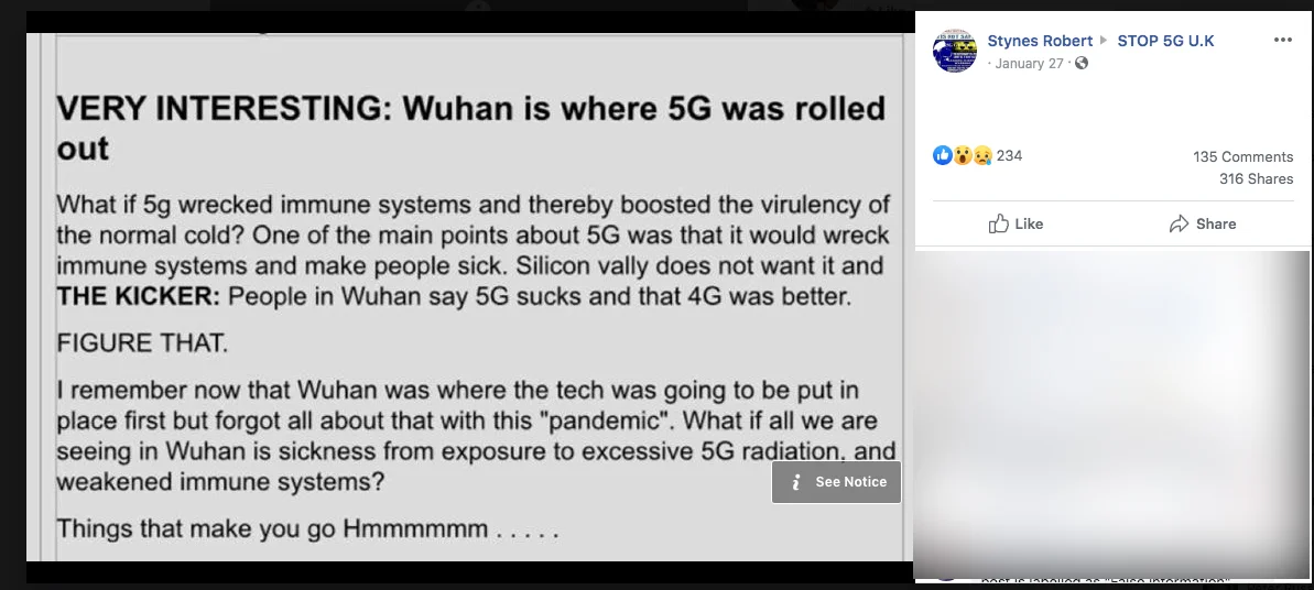 Coronavirus 5G Conspiracy Theory