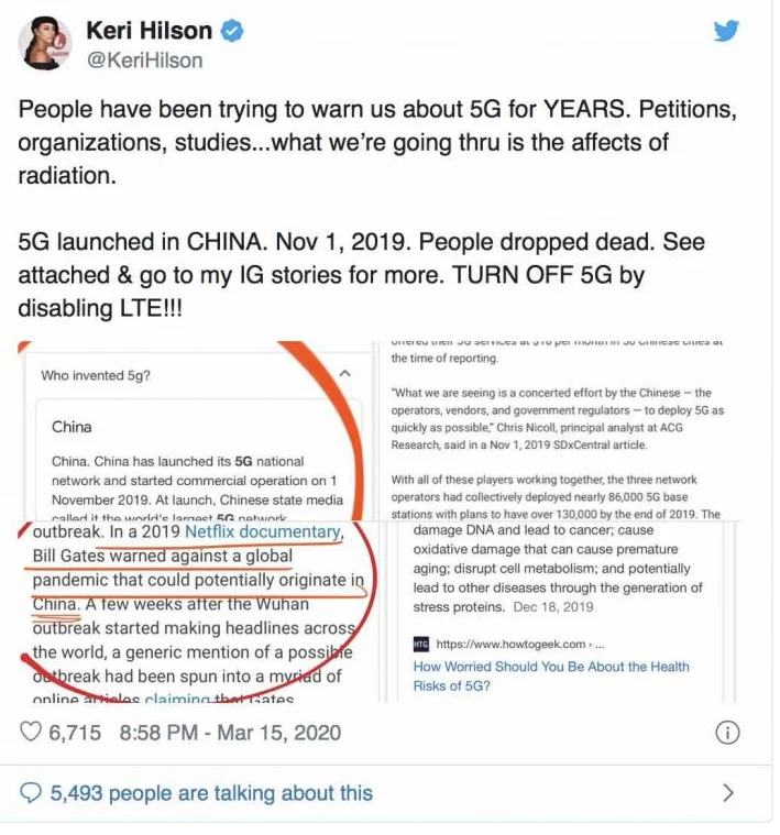 Coronavirus 5G Conspiracy Theory