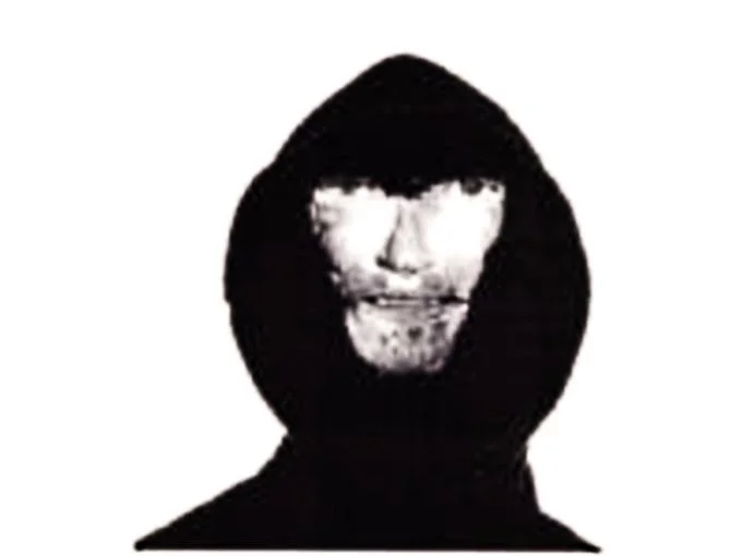 A higher-resolution crop of the original police suspect sketch that became the core image of the meme.