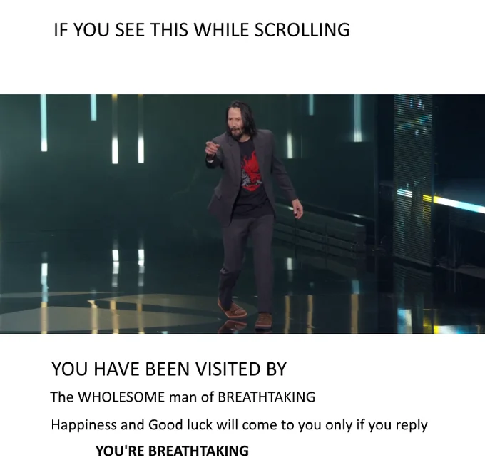 A 'Friendship ended' style meme jokingly ditching The Witcher's Geralt in favor of Keanu Reeves' Cyberpunk 2077 character.