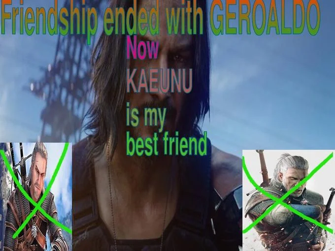 A Reddit post capturing the wave of Keanu Reeves enthusiasm that took over online communities after his Cyberpunk 2077 reveal.