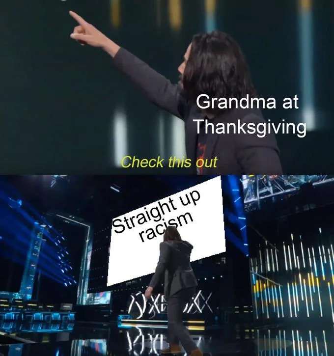A chain-letter style meme playing on Keanu Reeves' viral 'You're breathtaking' exchange during the E3 2019 Cyberpunk 2077 reveal.