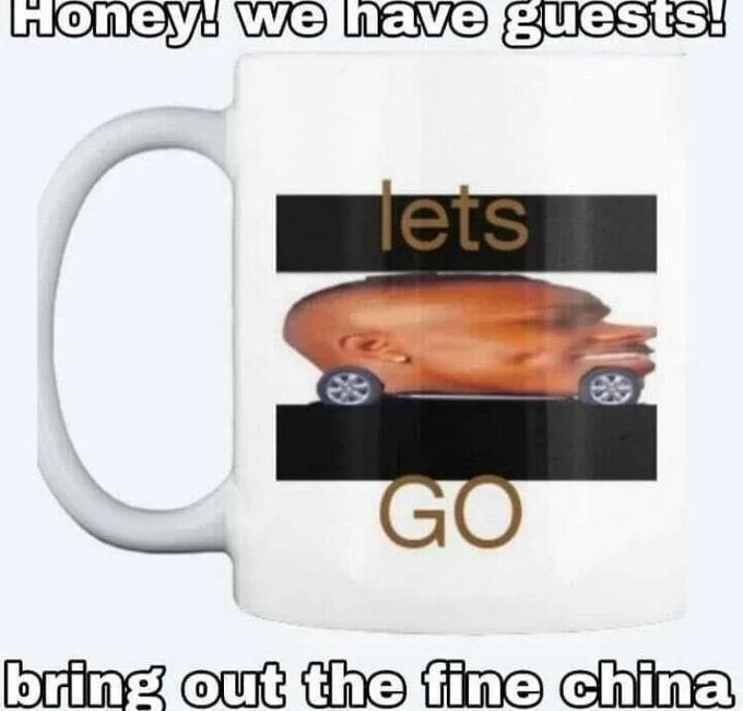 DaBaby convertible meme merchandise coffee mug design.