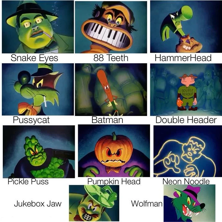 Daffy Duck Listing Villains