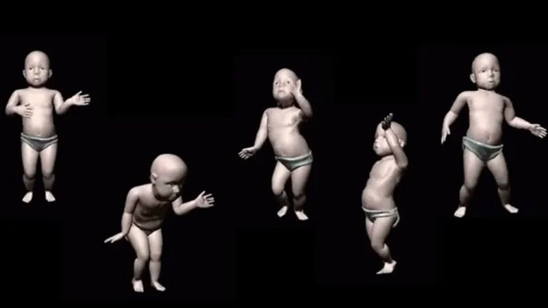 Collection of Dancing Baby in multiple animated dancing poses.