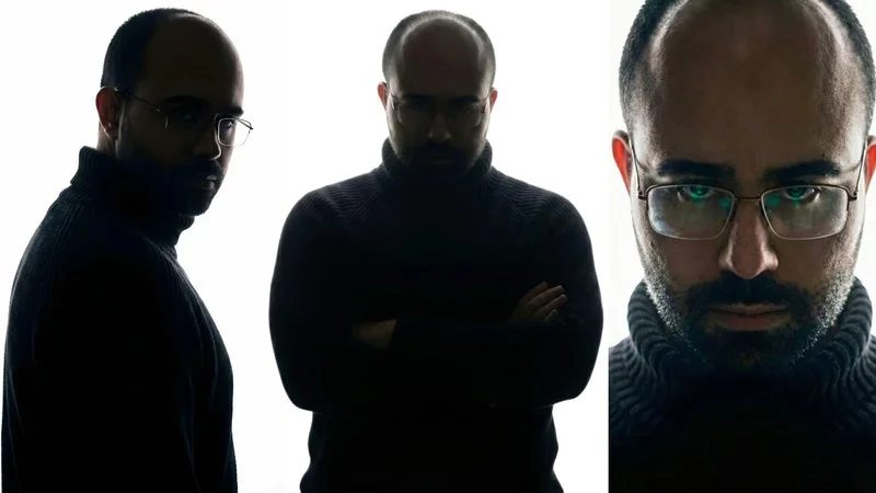 Dany Slicer in three villainous character poses.