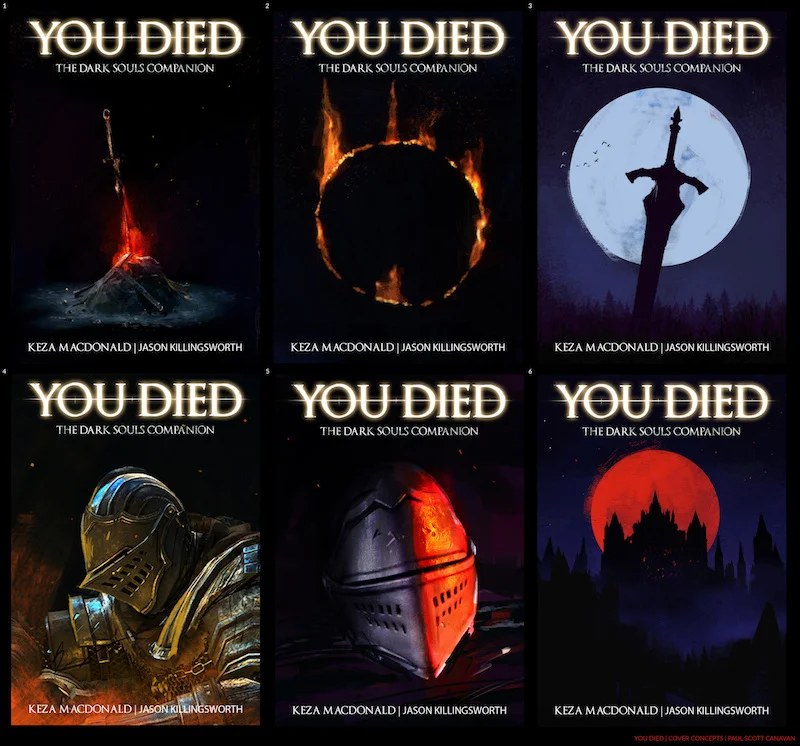 Collection of six Dark Souls YOU DIED meme variations.
