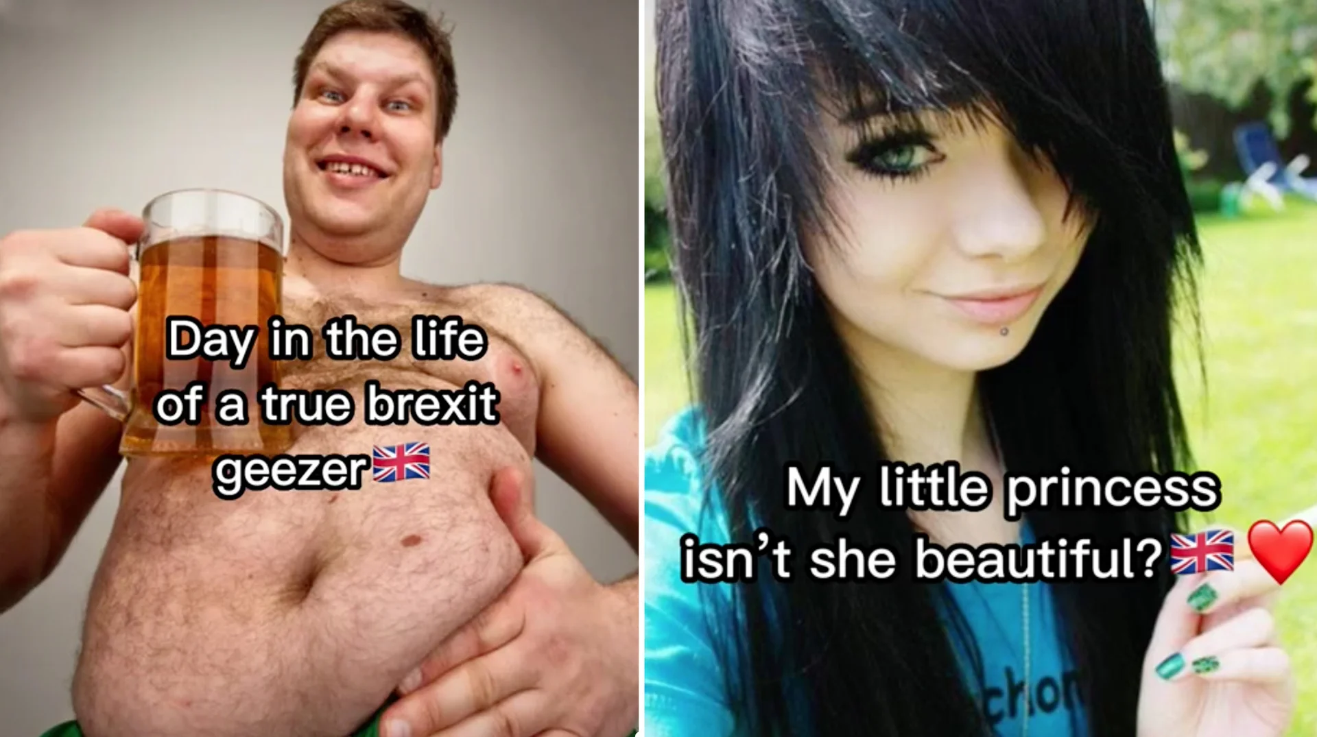The original 'Day in the Life of a True Brexit Geezer' TikTok that spawned the meme format.