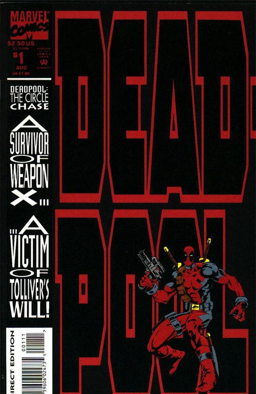 New Mutants #98 (1991) — Deadpool's first appearance in Marvel Comics.
