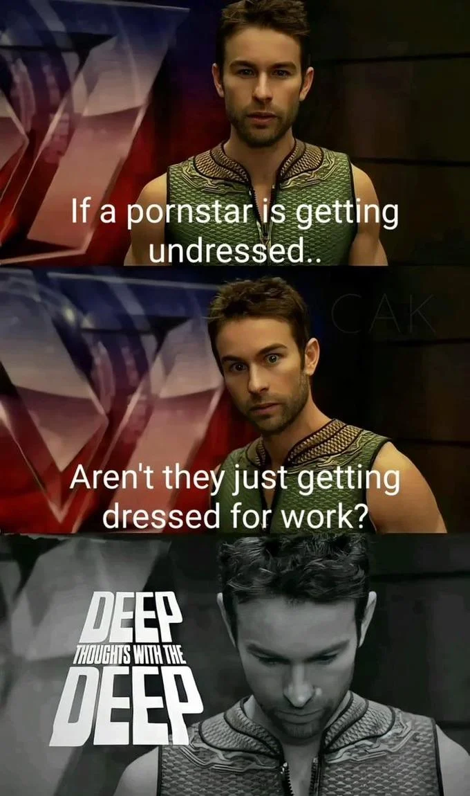Deep Thoughts philosophical observation about wardrobe.