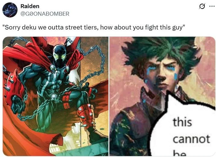 A popular variation featuring the full My Hero Academia cast targeting street tiers.