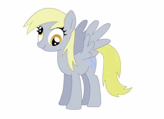 Derpy Hooves character design from My Little Pony.
