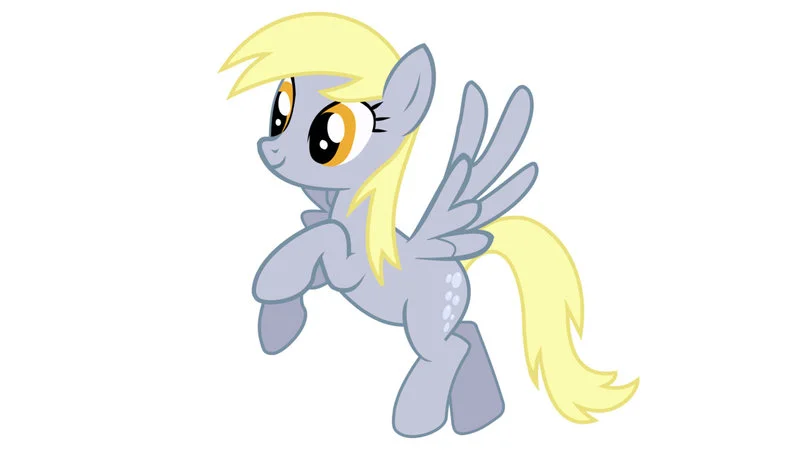 The iconic Derpy Hooves character design.