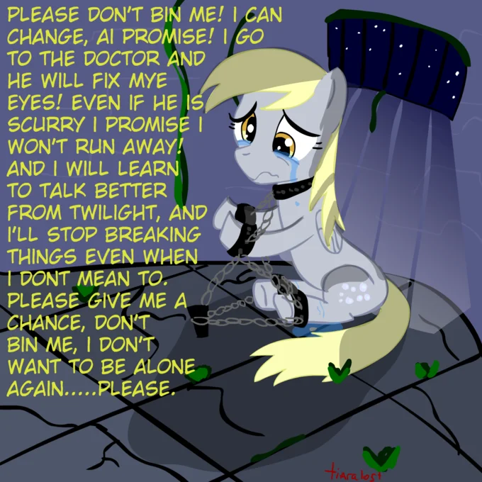 Derpy Hooves as mail carrier pony character.
