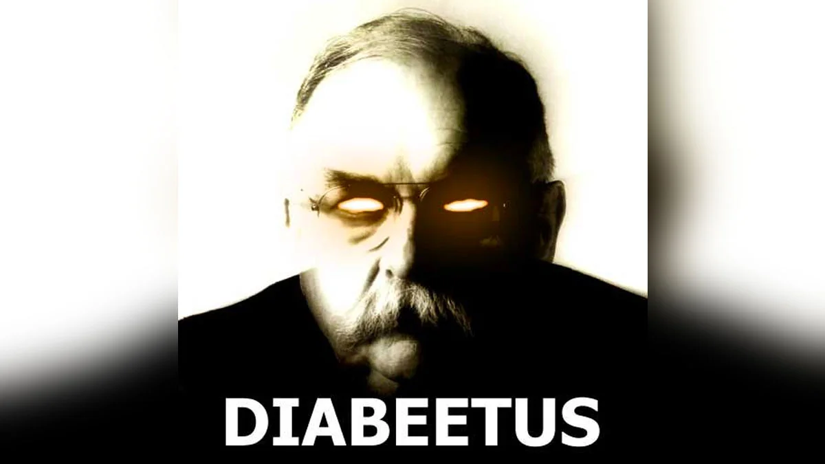 The iconic 'Diabeetus' image macro featuring a stylized Wilford Brimley, widely used as the meme's calling card.