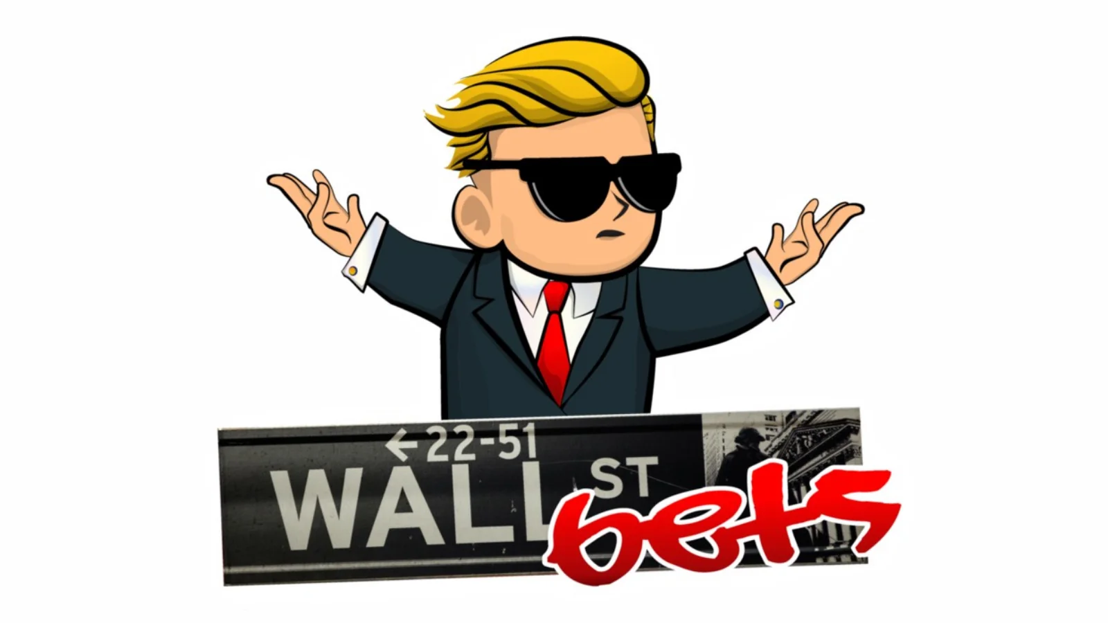 The Wall Street Bets mascot representing diamond hands culture.