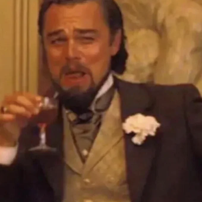 Leonardo DiCaprio Laughing