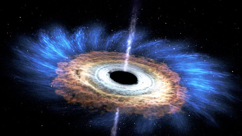 Black hole artwork representing divide by zero catastrophe.
