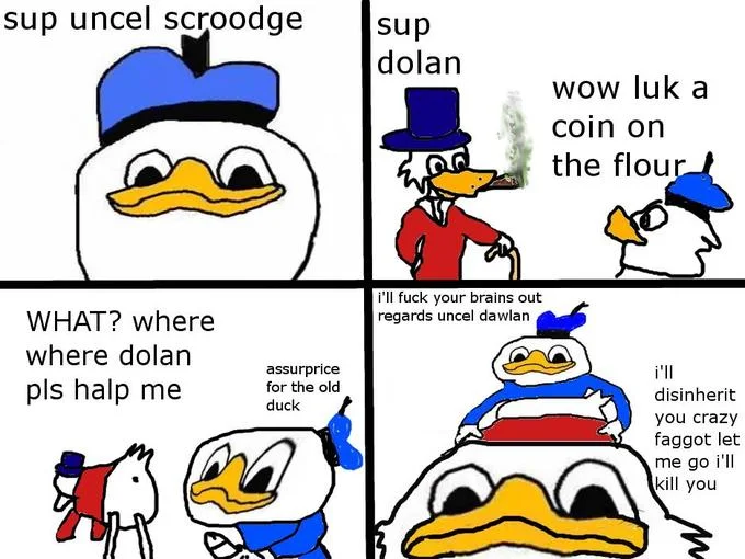 A Dolan 'rejected from art school' macro parodying the Hitler art-school myth in broken English.
