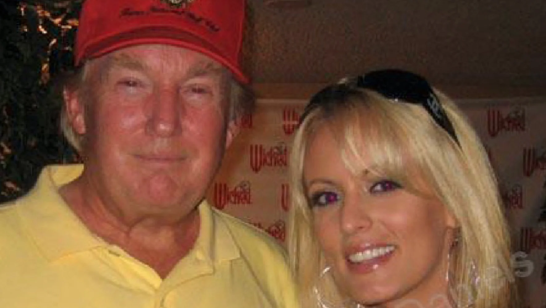 The widely circulated 2006 photograph of Donald Trump with adult film star Stormy Daniels, taken at a Wicked Pictures event around the time of their alleged affair.