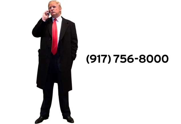 An image circulated online showing Trump on his cell phone alongside the personal phone number Sen. Lindsey Graham publicly shared during the 2015 campaign.