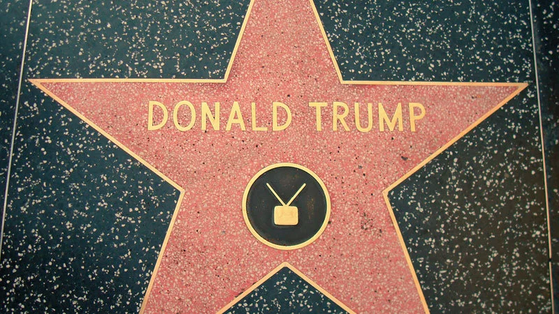 Trump's Hollywood Walk of Fame star.