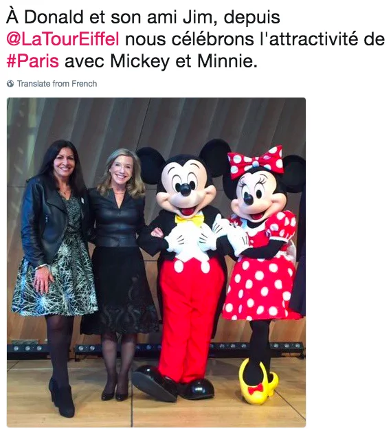 French Twitter response to Trump's Jim story.