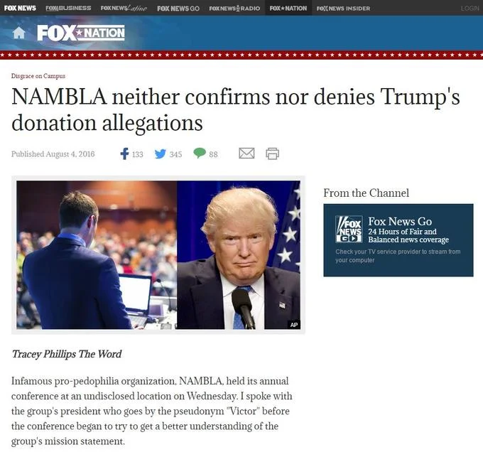 Satirical FOX NEWS NAMBLA headline.
