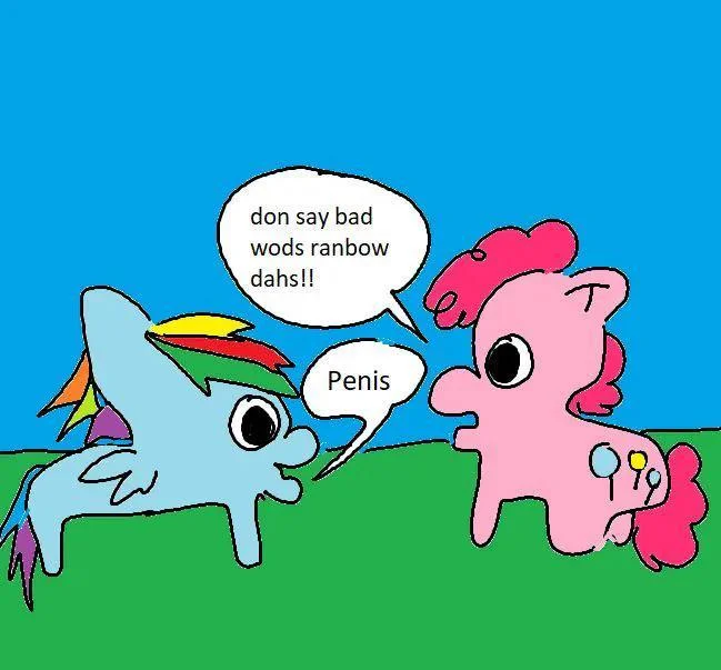 Dont Say Bad Words Rainbow Dash