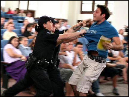 Andrew Meyer confrontation with security.
