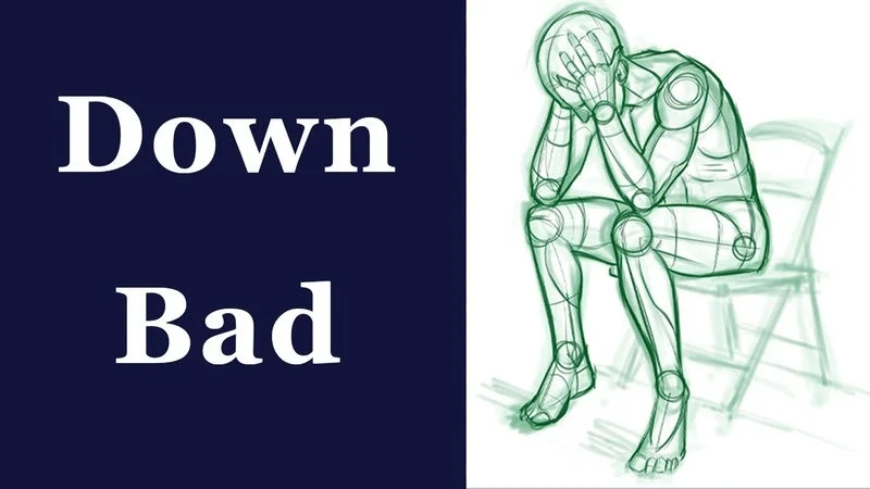 The definitive down bad meme icon.