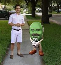Dr. Phil M&M cardboard cutout photo.