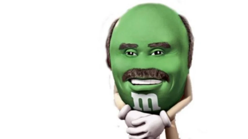 The iconic Dr. Phil M&M character.
