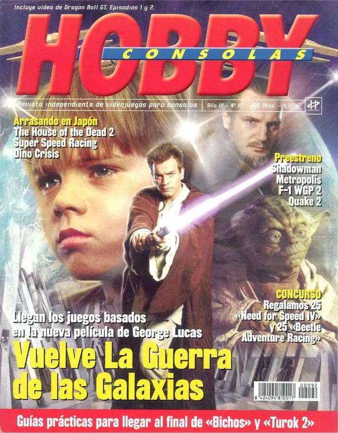 The Spanish magazine Hobby Consolas issue #92, associated with the origin of the Dragon Ball AF hoax.