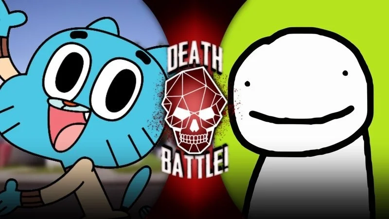 The iconic Dream vs Gumball meme.