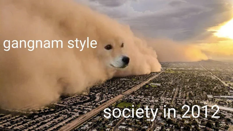 The quintessential Dust Storm Dog meme.