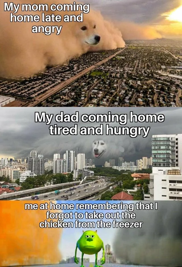 Shrek frozen food family meme.
