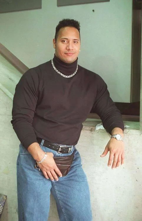 The now-legendary 1990s photograph of a young Dwayne Johnson that became one of the most-shared images of him online.