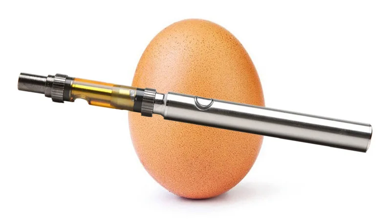 The Egg Blinker vaping technique visual.
