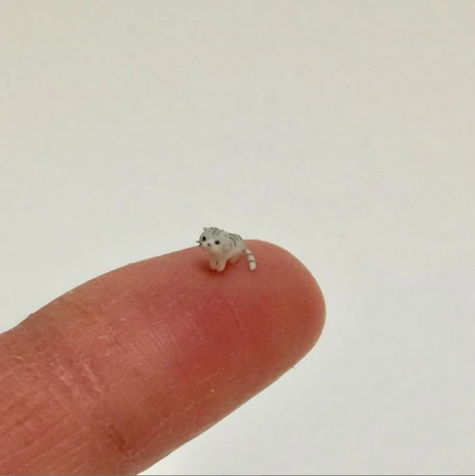 The original source image of the tiny cat figurine that became known online as 'el wiwi'.