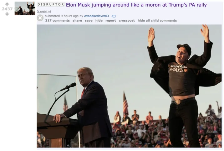 Reddit discussion of the viral jumping moment.